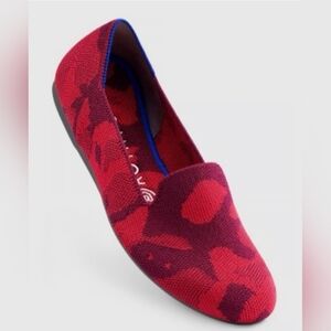 Rothy's Red Loafers, Red Camo, Size 6.5